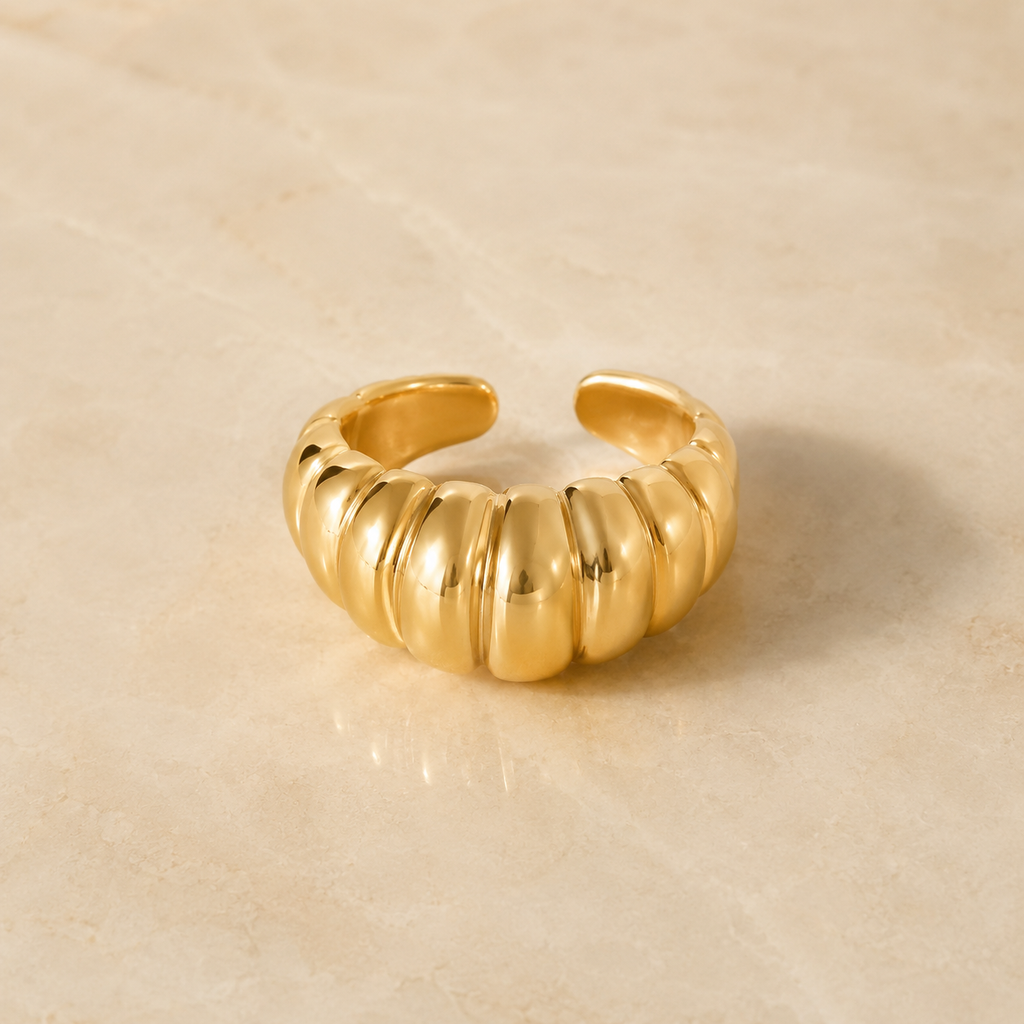 Anillo Croissant Sol · joyería AZURA