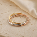 Anillo Tríada de plata 925 en tres acabados