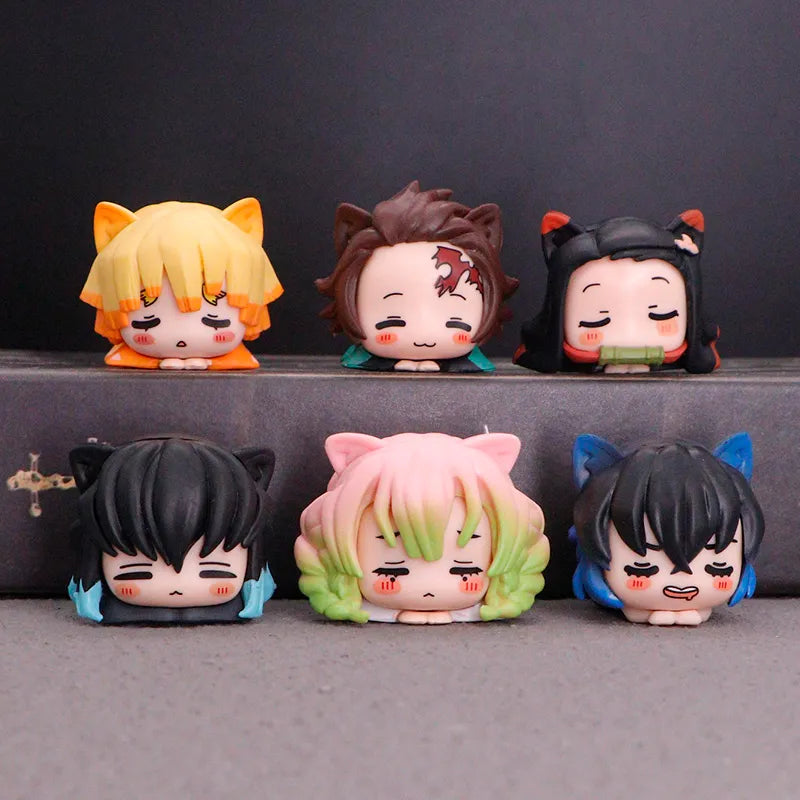 Set Cabezones Demon Slayer Durmientes